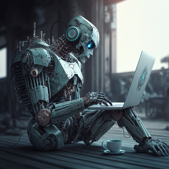 Robot using a computer
